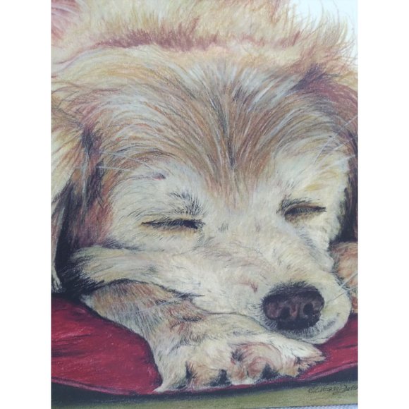 Dog Art Print 11" by 14"  With Message By Artist Lori Voskuil Dutter - Picture 6 of 12